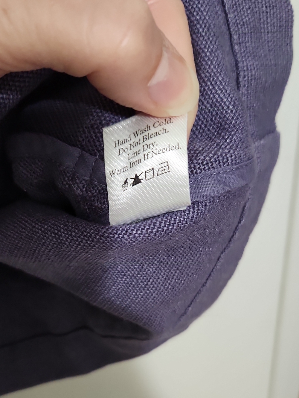 Coldwater Creek Lavender Hooded Zip Ladies' Jacket Sz L 3/4 Sleeves 100% Linen - Picture 5 of 6